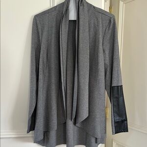 Gray Women's Jacket with Black Accents